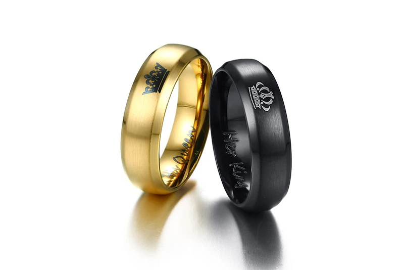 Кольцо из нержавеющей стали 2 цвета | Украшения и аксессуары