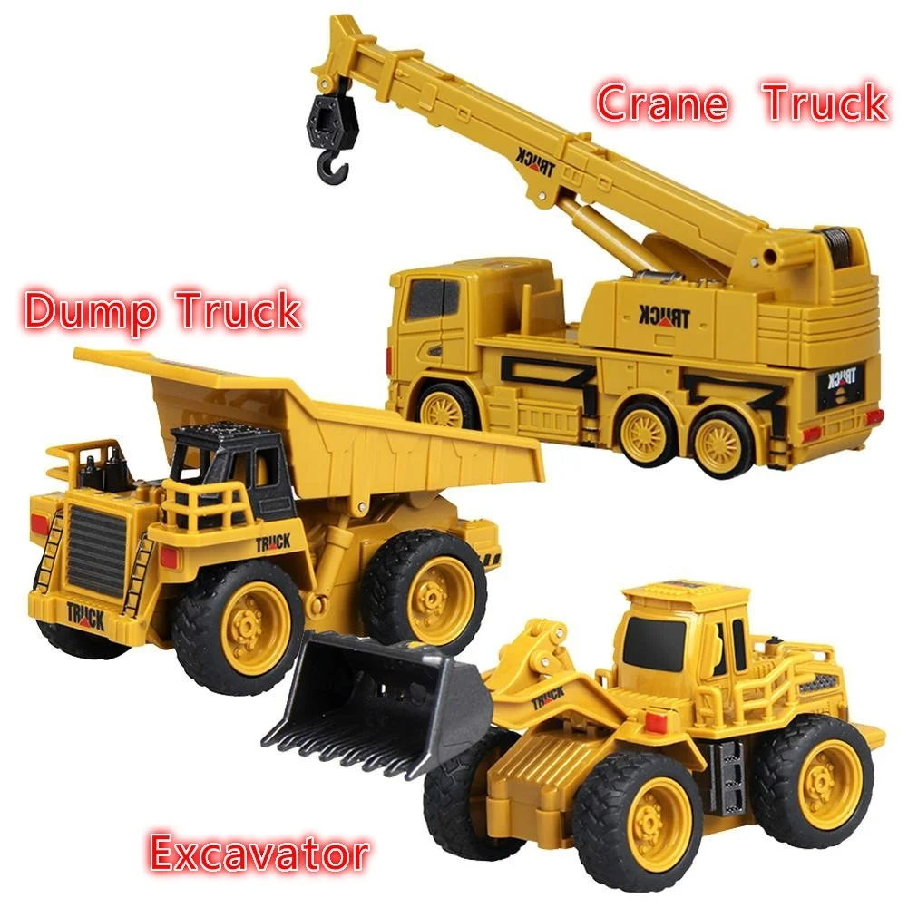 

Remote Control Engineering Cars Mini Crane Excavator Tractor Bulldozer Crane RC Trucks Toy for kids baby gifts