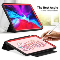 magnetic silicone flip tablet cover for ipad pro 11 2018 ipad pro 12 9 2020 foldable support ipad pencil 2 wireless charge