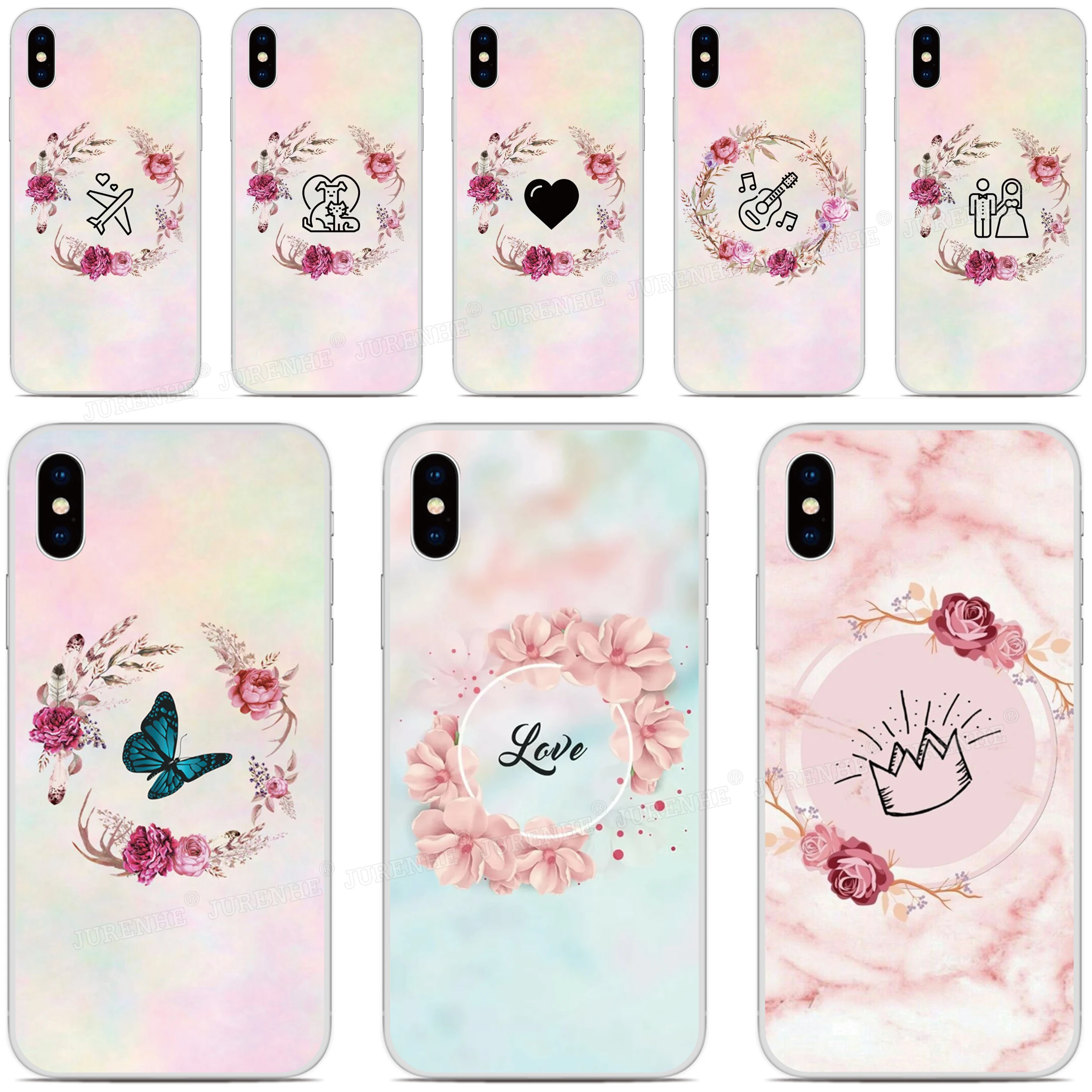 

DIY Custom Photo Silicone Cover Floral Garland For Vodafone Smart N11 V11 N10 V10 X9 E9 C9 N9 Lite V8 N8 E8 Prime 6 7 Phone Case