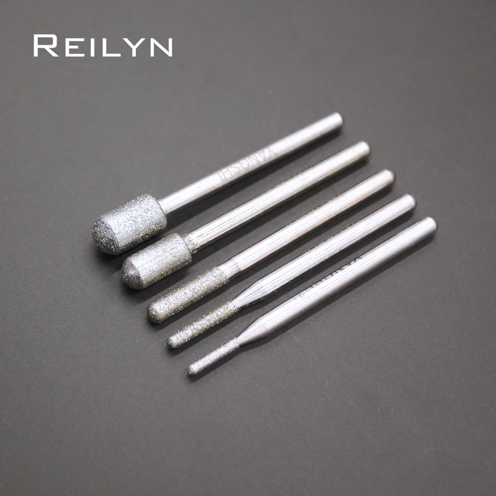 10 шт. алмазные шлифовальные насадки для шлифовки полировочные вращающихся