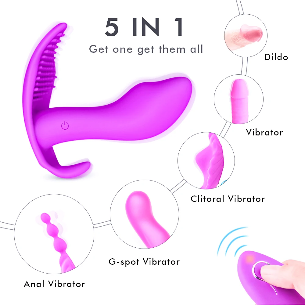 Женская мастурбация беспроводной пульт дистанционного управления Бабочка