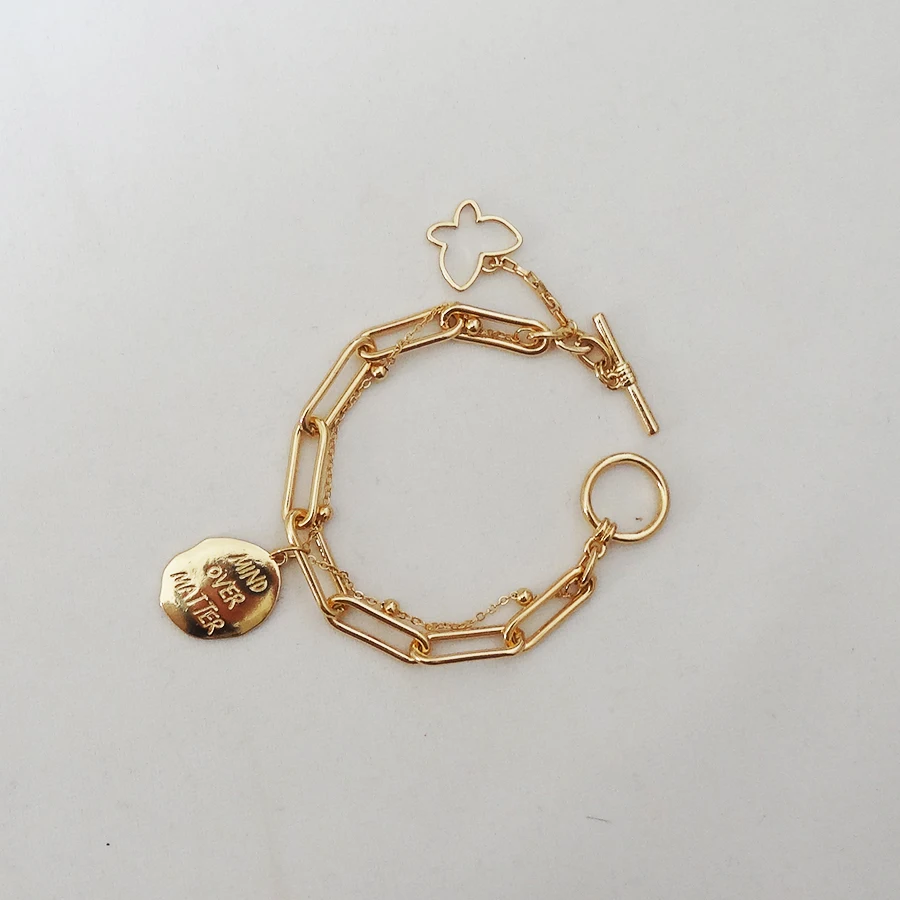 

New Design Multilayer Bracelets Carved Coin Bangles Women Jewelry Decoration Girls Gifts