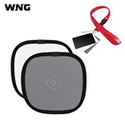 Карта баланса белого и серого цвета 2 в 1, 12 Дюймов, 30 см, 18%, мини-карта баланса белого, Фотографическая калибровка, проверка камеры DSLR