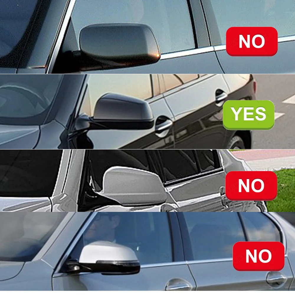 Чехол для зеркала заднего вида углеродное волокно яркий черный BMW 5 6 7 серии E60 F10 F11