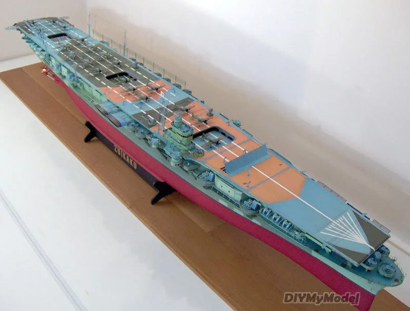 DIYMyModeI-portaaviones japon&eacute;s Ruihe, bricolaje, manualidades, Kit de modelo de papel, rompecabezas de juguete, regalo, utillaje de pel&iacute;cula-1
