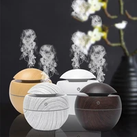 130ml mini air humidifier usb essential oil aroma diffuser cold mist sprayer 7 color change led night light for home bedroom