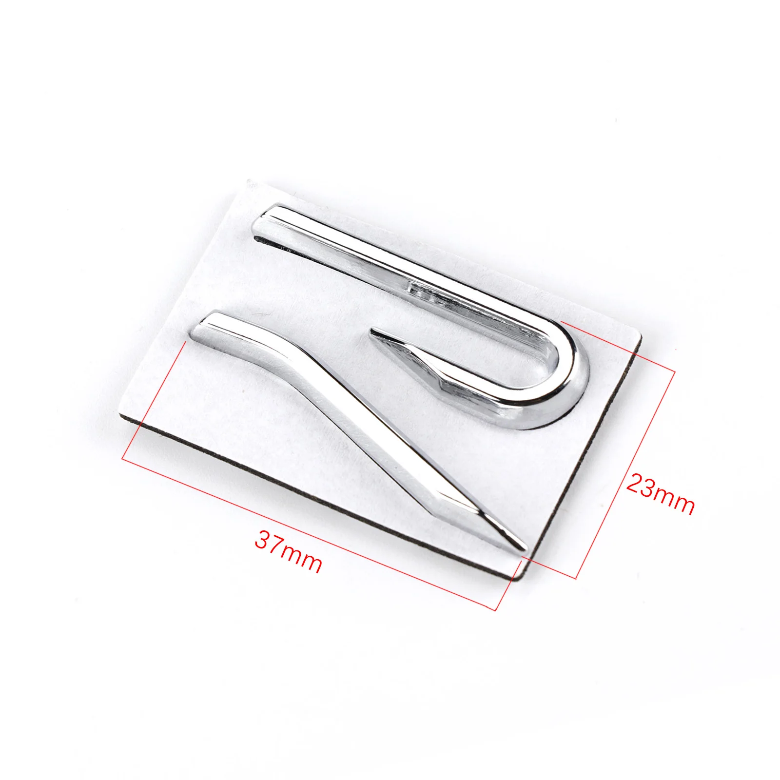 Серебряный Задняя Крышка багажника R 3D значок логотип наклейка автомобильная с