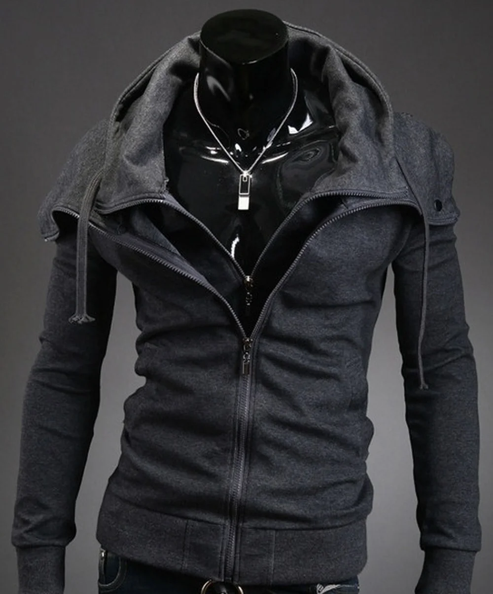 

Модное осеннее пальто с капюшоном ZOGAA 2021, Мужской Повседневный Кардиган, Свитер, женская модель, уличные мужские куртки и пальто на молнии