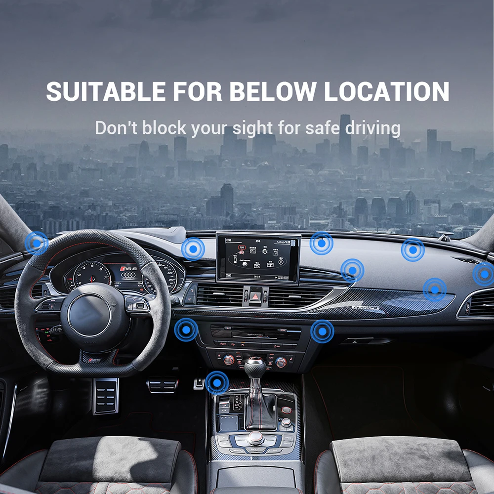 TOPK магнитный автомобильный держатель для телефона универсальная подставка на