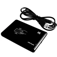 125khz black usb proximity sensor smart rfid id card reader em4100em4200em4305t5577or compatible cardstags no need driver