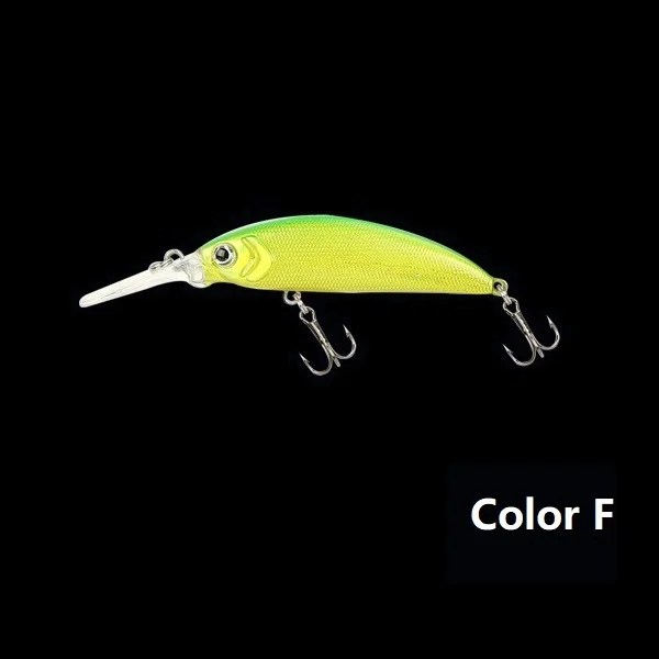 Color F Новинка, мини приманка для рыбной ловли, гольян, 5 см, приманка, Реалистичная, Свинг, маленькая рыба, жесткая, для глубокого дайвинга, приманки, высокое качество, вибрация, Япония, ima, 50ss - Цвет: Color F