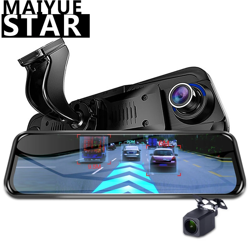 Зеркало заднего вида MaiYue star10'ɴ G Android видеорегистратор HD1080P с автоматической