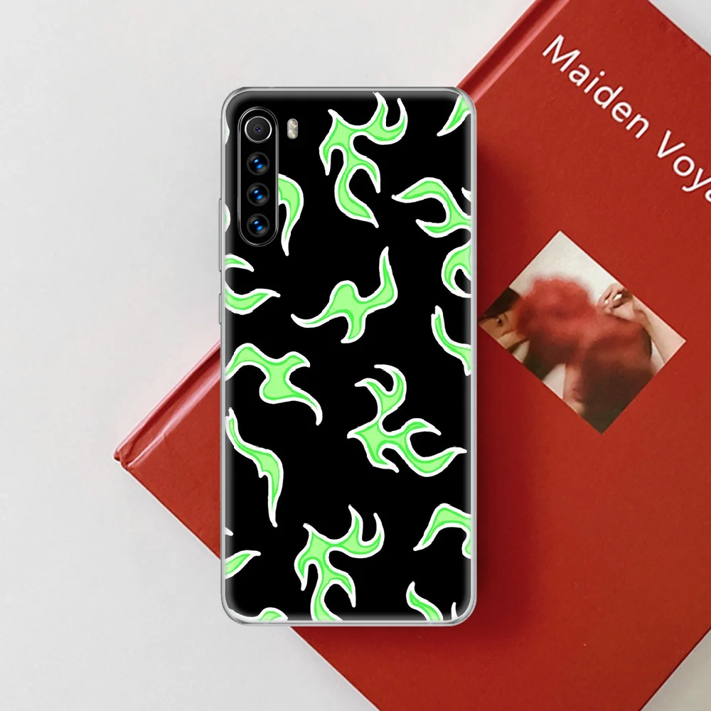 

Fire trend brand Aesthetic Phone Case cover For XIAOMI Redmi Note 3 4 4X 5 6 7 8 9 Pro T S max transparent cover tpu shell
