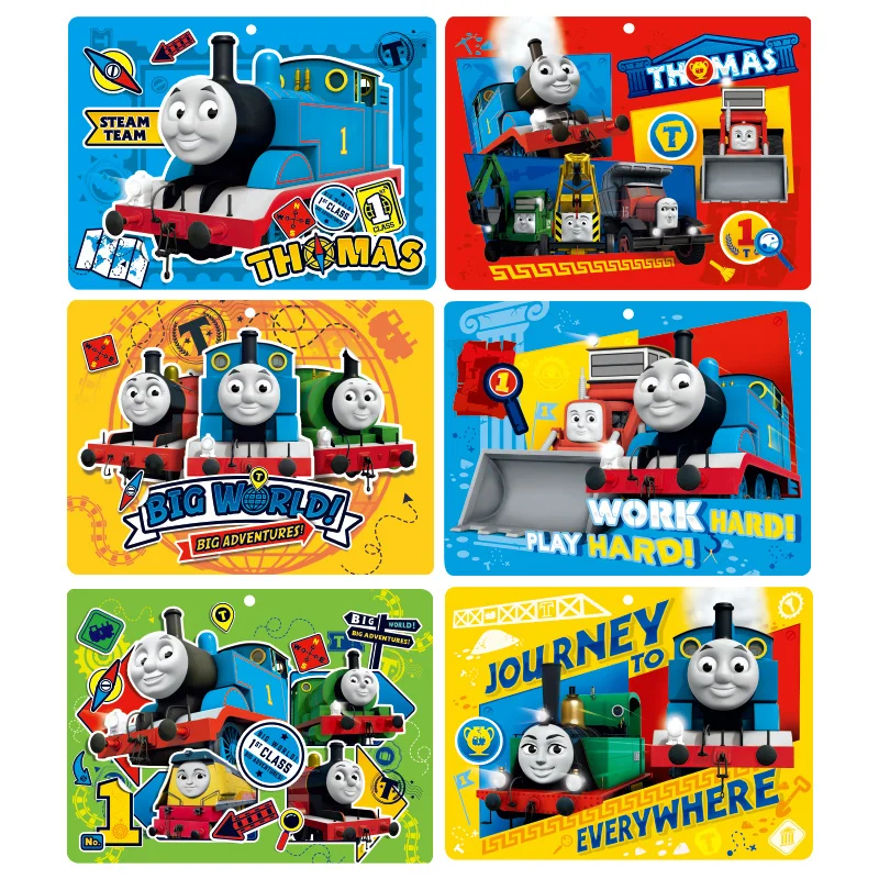 

Genuine 6pcs/set Thomas and His Friends 40 Pieces Paper Frame Puzzles for Children Boys and Girls Learning Toys Educational Gift