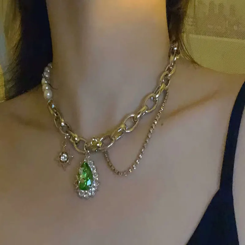 Ожерелье с подвеской в стиле Харадзюку женское колье неправильной формы