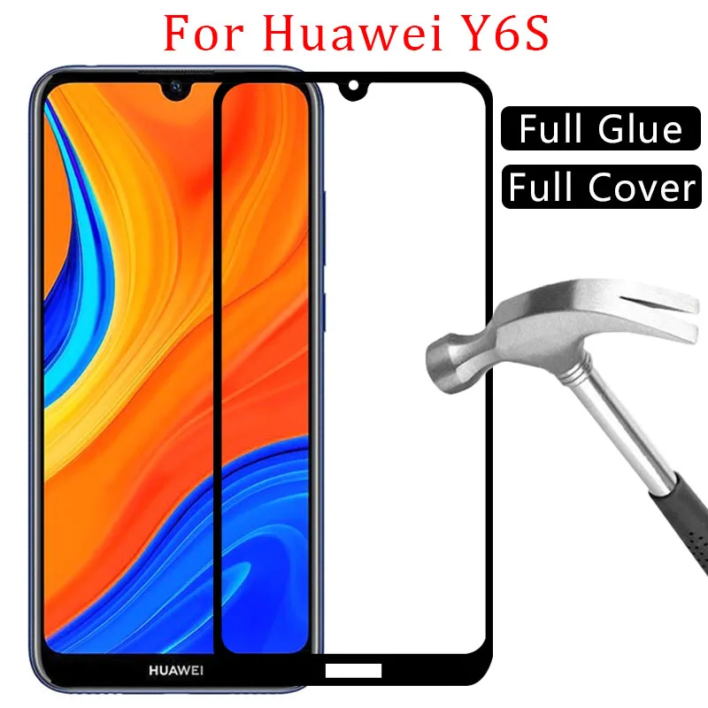 Чехол для huawei y6s защита экрана из закаленного стекла y 6 s y6 2019 2020 защитный чехол