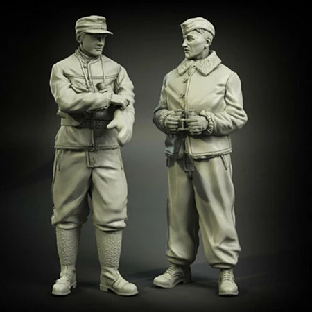 

1/35 ancient Officers with Clothes Set include 2 Resin figure Model kits Miniature gk Unassembly Unpainted