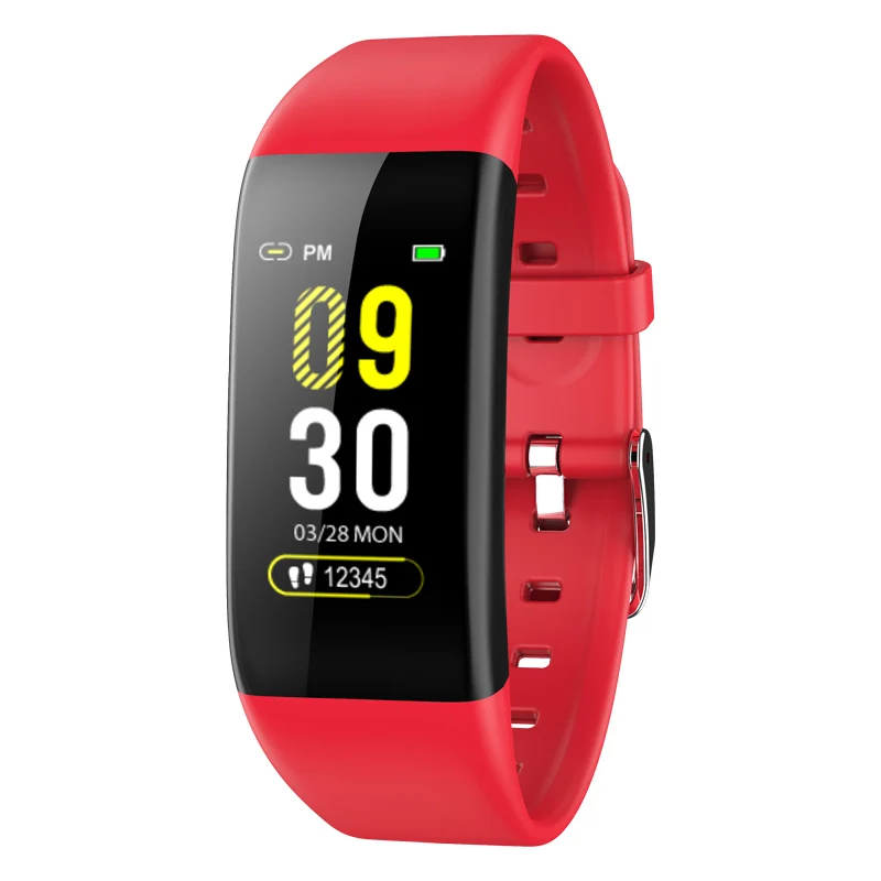 Sport Smart Wristband Color Screen Soft Silicone Strap with Heart Rate Sleep Monitor IP67 Waterproof Men Fitness Bracelet | Наручные часы