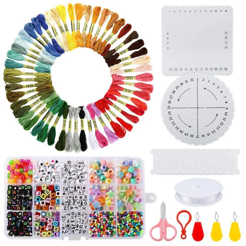 

Jewelry Making Kit with Beads Charms Findings Pliers Beading Wire for Necklace Bracelet Earrings Making