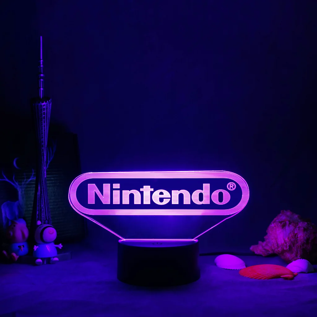 

Игра Nintendo, пивной бар, паб, клуб, 3d вывески, светодиодная неоновая световая вывеска, винтажный Декор для дома, поделки, подарок на день рожден...