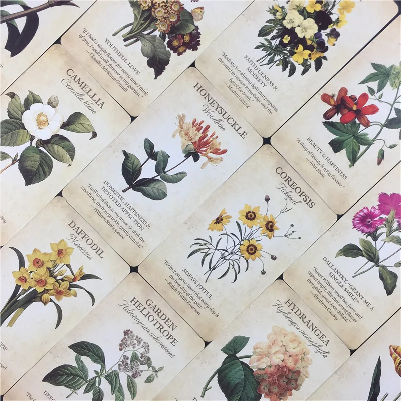 Ботаническое вдохновение карты оракула таро настольная игра изысканный