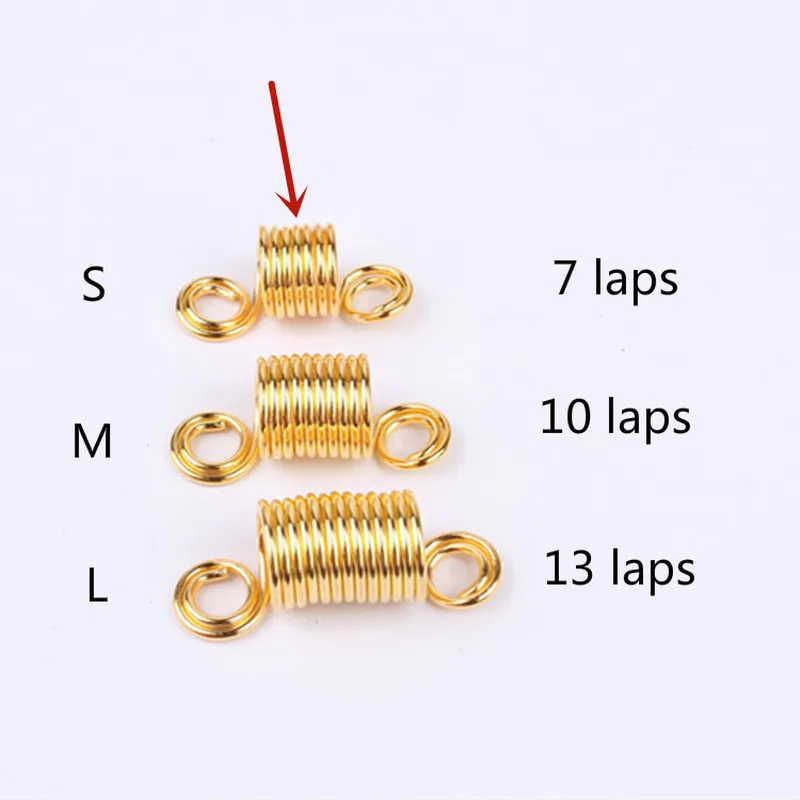 10 шт. Античная Серебряная Золотая спиральная коса для волос дредов бусины кольца