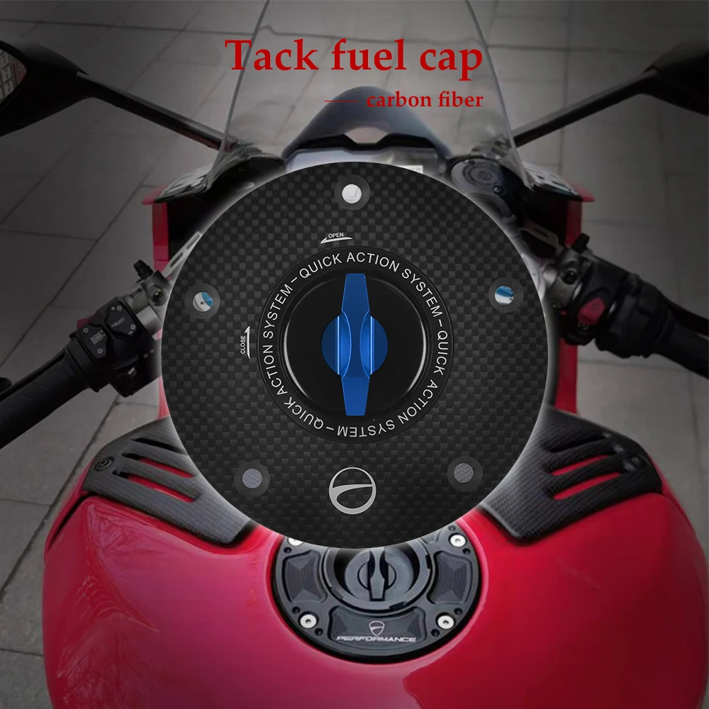 

Carbon Fiber Motorcycle Accessories Quick Release Key Fuel Tank Gas Oil Cap Cover for SUZUKI GSX-S 750 1000 2015-2020
