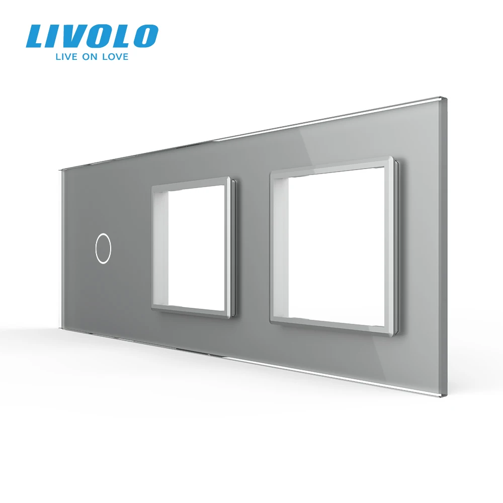 Стеклянная панель Livolo с белым жемчугом 222 мм * 80 стандарт ЕС|livolo eu standard|livolo white euglass