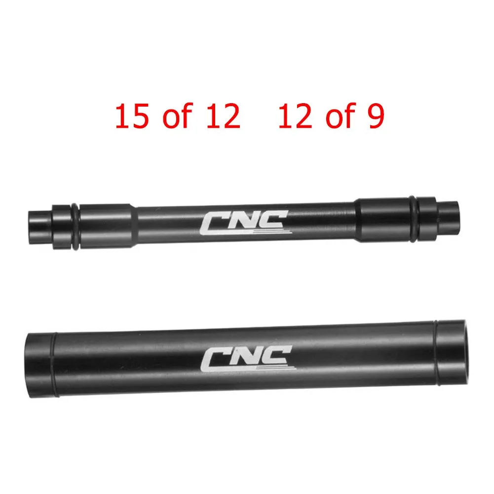 

1pcs MTB Bicycle Front Hub Thru Axle Adapter 15mm To 12mm/12mm To 9mm Thru Axle Aluminum Alloy Mountain Bike Cycling Parts