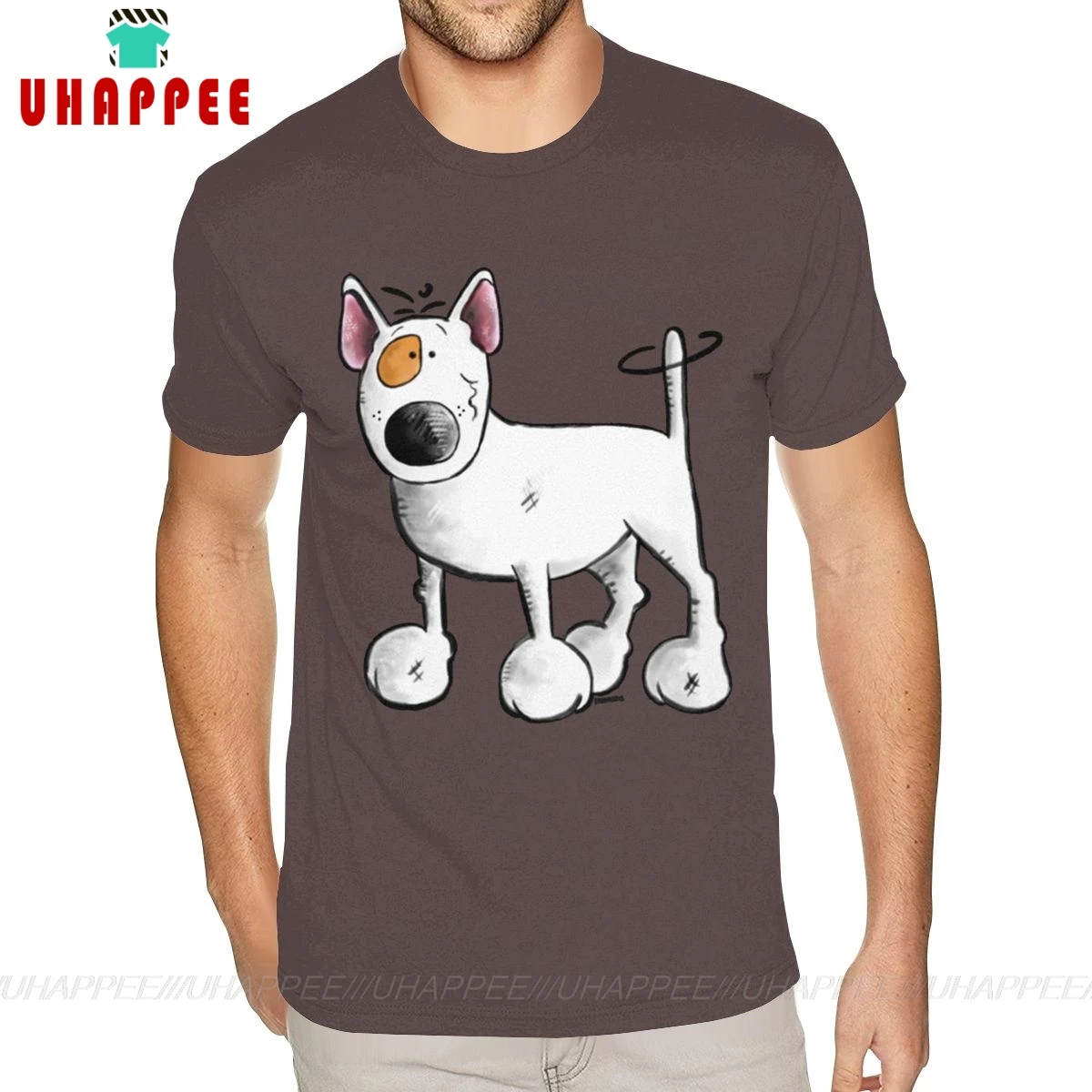 Футболка с коротким рукавом и круглым вырезом из натурального хлопка|Мужские