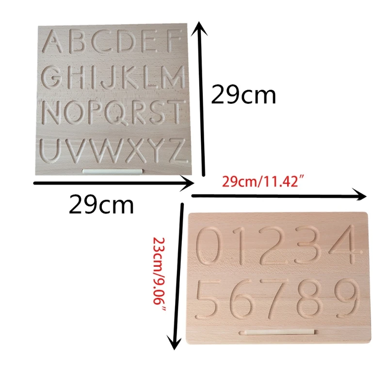 

Wood Alphabet Tracing Board from Montessori Letters Wooden Letters