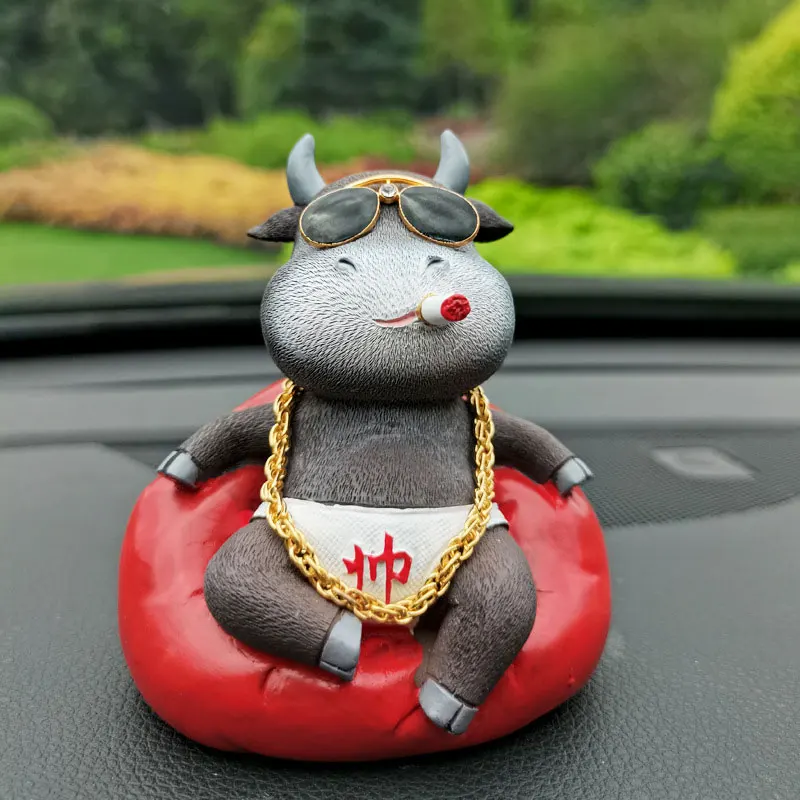 2021 год китайские зодиаки быка украшения для дома из смолы с Новым годом хорошие