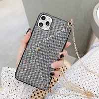 pu leather glitter case for iphone 11 phone cases 11 pro max cases iphone 11 bag shockproof back cover for girls