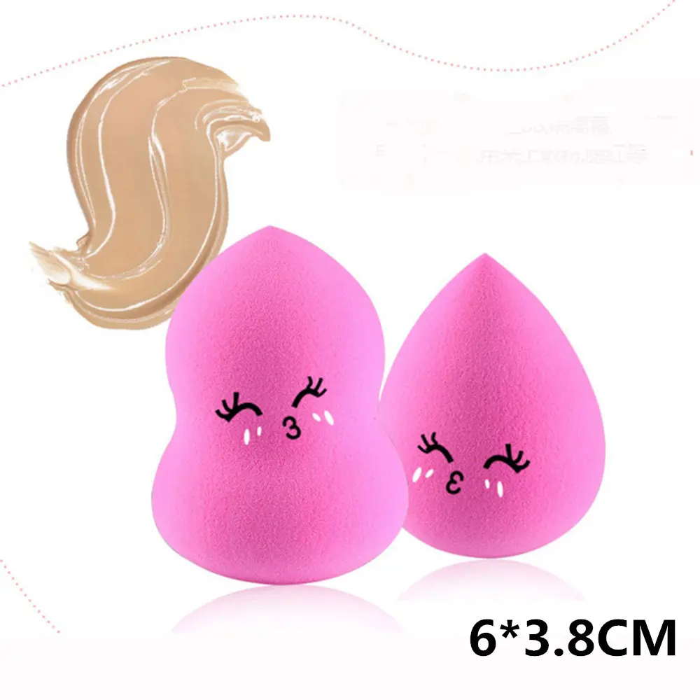 1pc random 1/4/8pcs Mini Beauty Soft Makeup Sponge Puff Face Nose Facial Foundation Base Liquid Powder Blending Cosmetic Tool - Цвет: 1pc random
