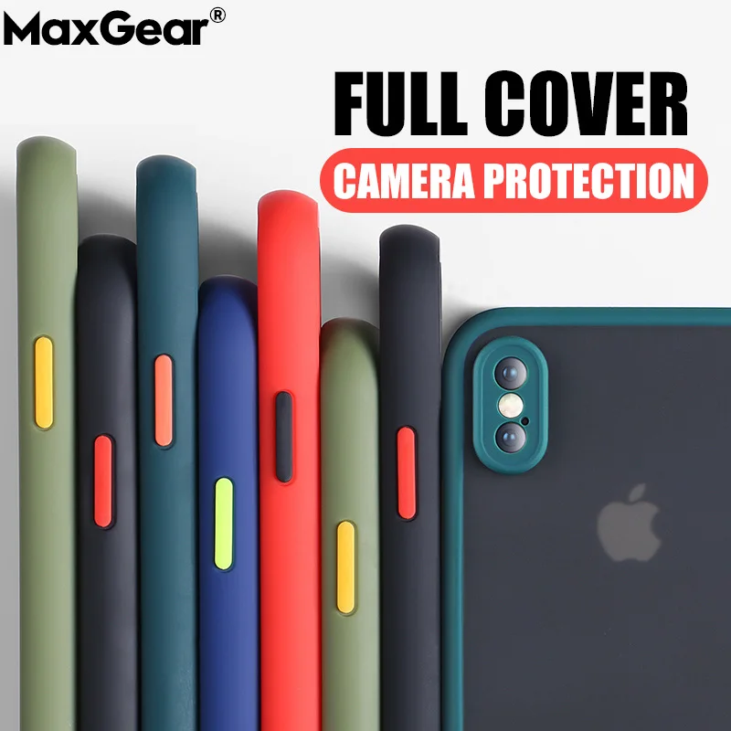 Защитный бампер для камеры чехлы телефонов iPhone 11 Pro Max XR XS X 8 7 6 6S Plus матовая