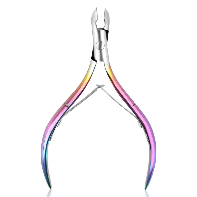 

3pcs Nail Cuticle Remover and Cutter Durable Manicure Tool Cuticle Nipper Cuticl Rainbow Dead Skin Scissor Rainbow Pedicure