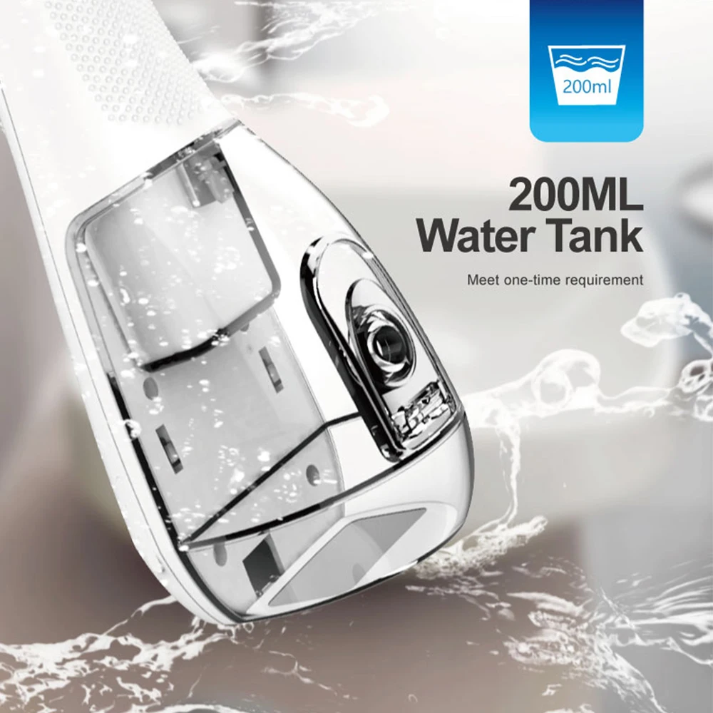 

Genkent Water Flosser Cordless Dental Portable Water Jet 3 Modes Oral Irrigator 200ML Water Tank Teeth Cleaner IPX7 Waterproof