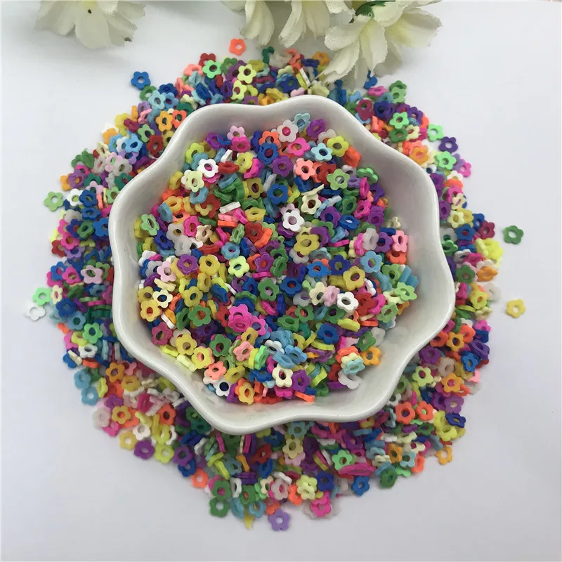 20g 5mm Mix Color Flower for Resin DIY Supplies Nails Art Polymer Clear Clay accessories Sequins scrapbook shakes Craft | Дом и сад