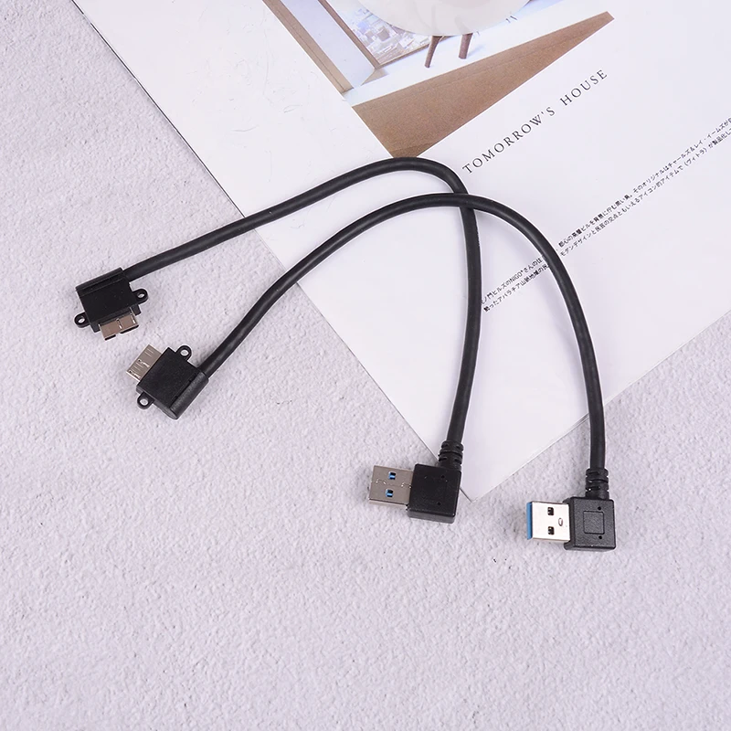 1 шт. 20 см левый/правый угловой 90 градусов Usb 3 0 A папа к Micro B кабель для компьютера USb