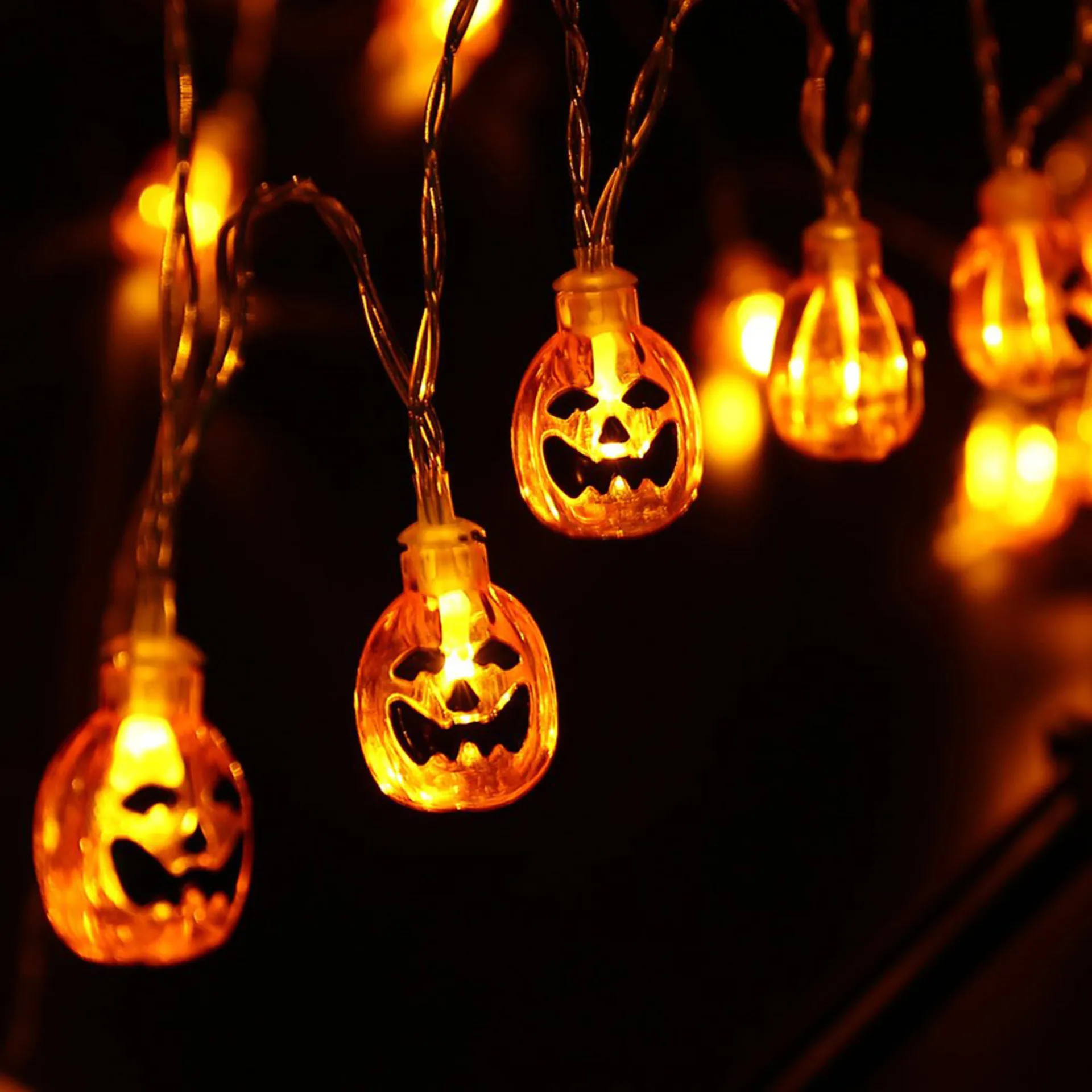 

Halloween Pumpkin String LED Light String LED Pumpkin Lantern Halloween Decoration Lantern USB Pumpkin Lantern Lights for Room