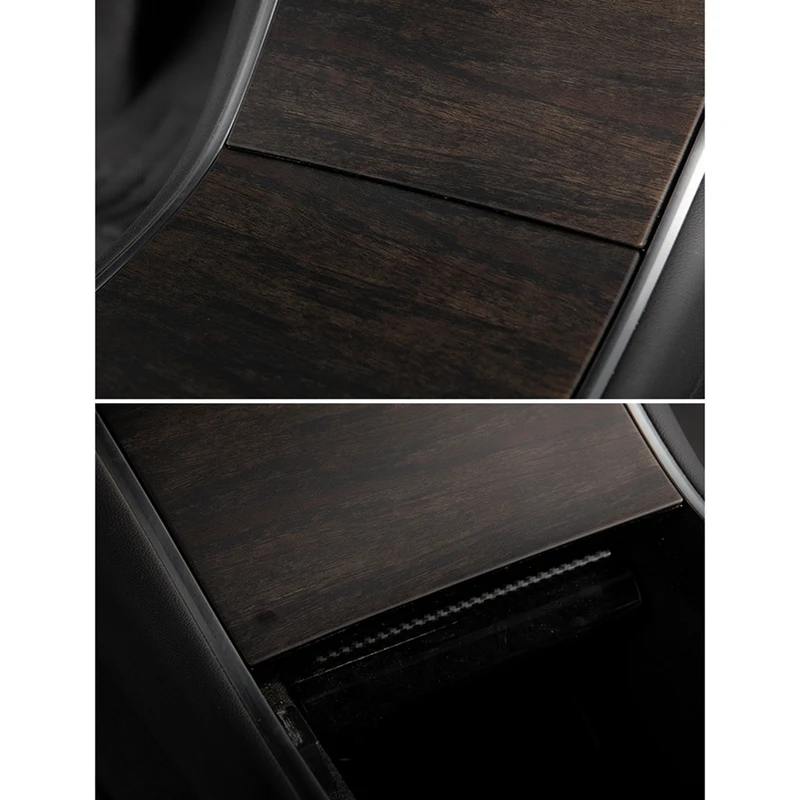 

Central Control Panel for Tesla Model 3 Y Wood Console Grain Accessories for Tesla Model Three Accessory 2020