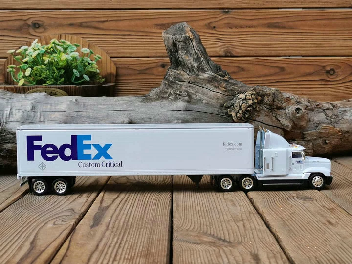 38 см литье под давлением 1/50 масштаб FedEx транспортный контейнер полуприцеп прицеп
