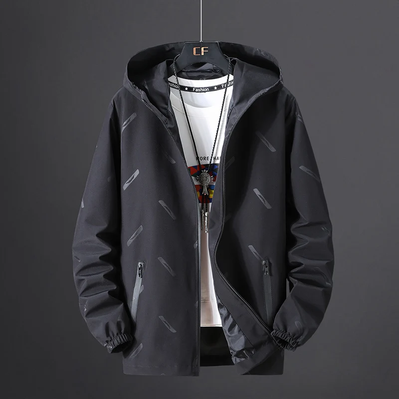 2020 New men jacket hooded Jackets Plus Size 10XL 9XL 8XL 7XL Windbreaker Casual Coat for Male Outerwear Streetwear | Мужская одежда