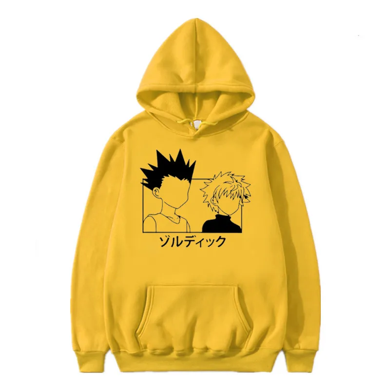 

Japanese Anime Funny Killua Zoldyck Hoodies 2021 Autumn Winter New Harajuku Style Hoodies Hunter X Hunter Sweatshirt Womens/Mens