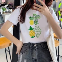pineapple fruit clothing printed t shirt womens t shirt fashion womens top graphic t shirt womens kawaii camisas t shirt