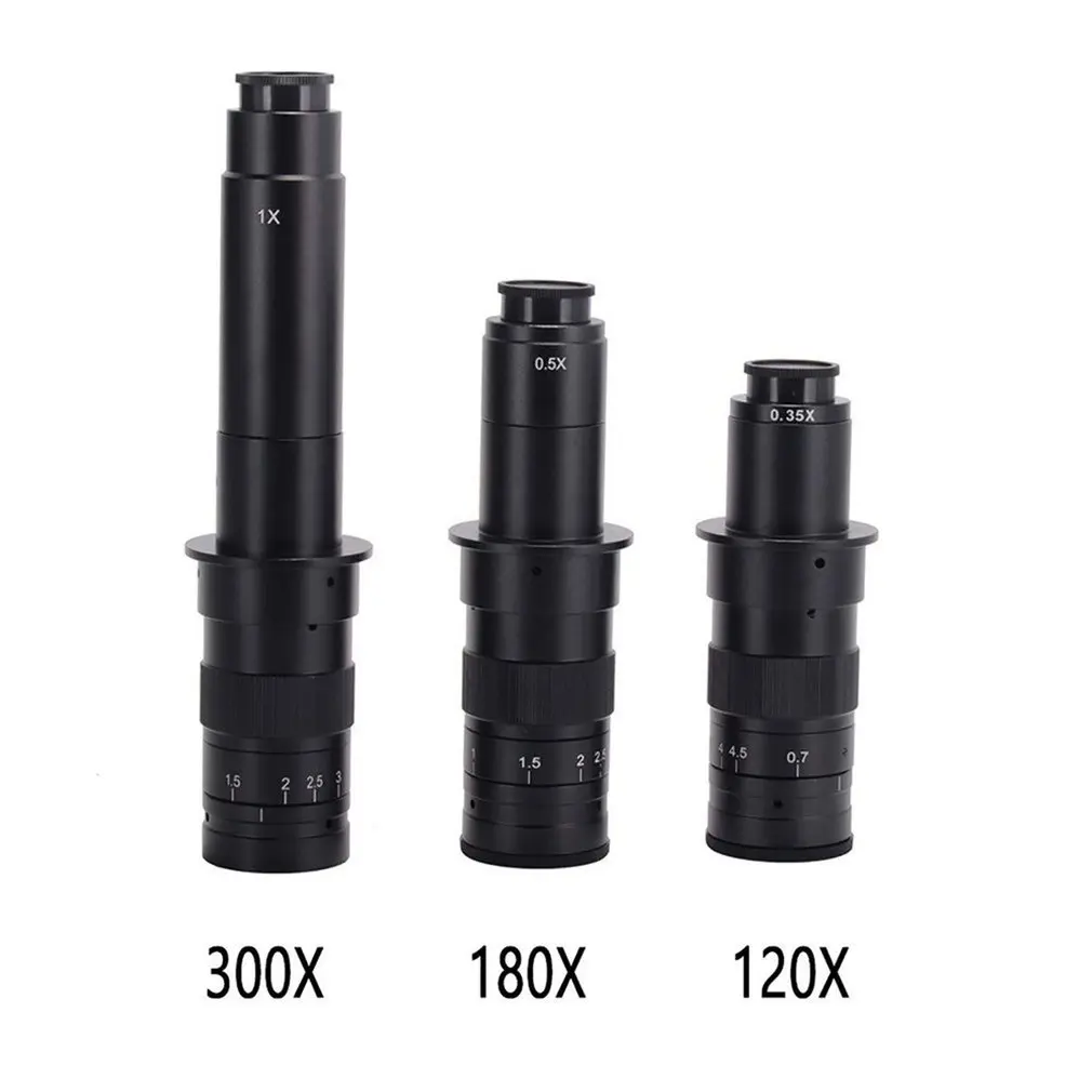 

Adjustable 180X Zoom C-mount Lens 0.7X~4.5X Magnification 22mm For HDMI-compatible USB Industry Video Microscope Camera