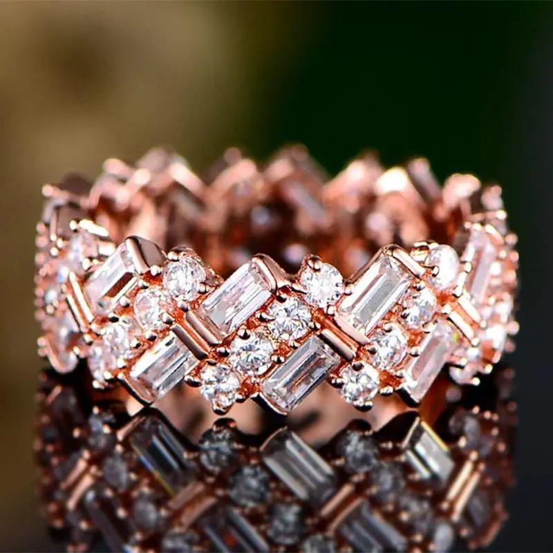 

Rings Sunshine Wedding Size 6-10 White Ring Jewelry Women