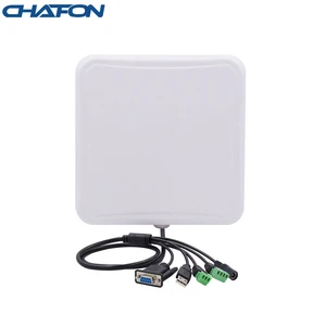 Радиочастотный считыватель CHAFON, 5-6 м, Uhf, встроенная круглая антенна 6 дБи RS232, WG26, USB-реле, Ethernet для управления транспортными средствами