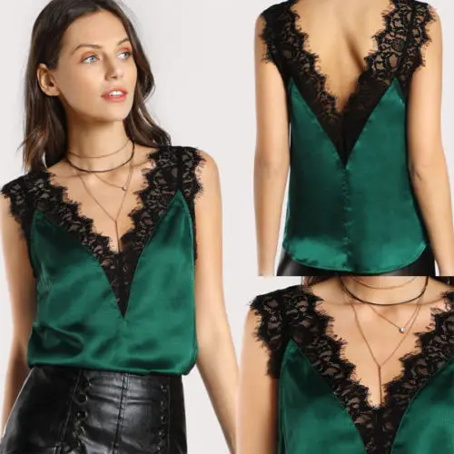 Женский кружевной жилет без рукавов кроше v образный вырез сексуальные летние